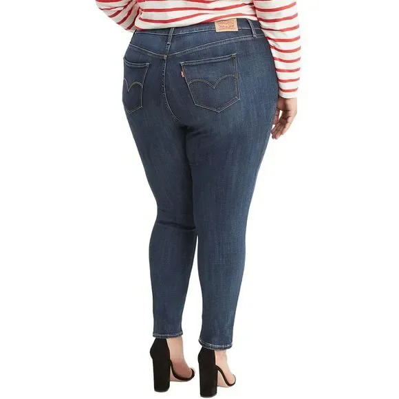 Levi's Womens Plus Size 721 Hi Rise Skinny Jeans 22W Blue Story - NWT $70 - Picture 2 of 4